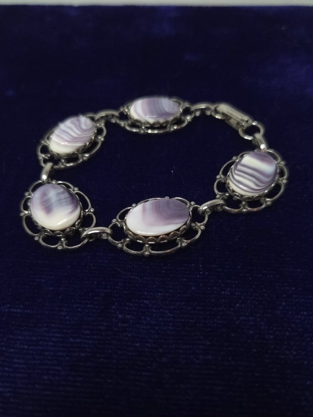 Vintage Silver Toned Link Bracelet